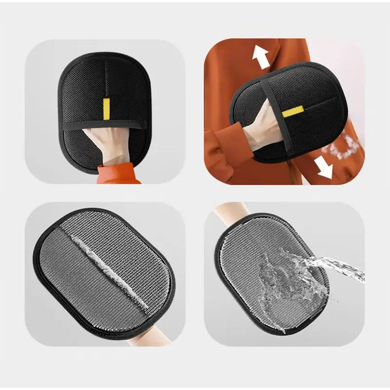 Furgone Duo Gloves – Double-Sided Electrostatic Pet Hair Removal & Grooming Gloves