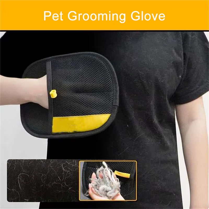 Furgone Duo Gloves – Double-Sided Electrostatic Pet Hair Removal & Grooming Gloves