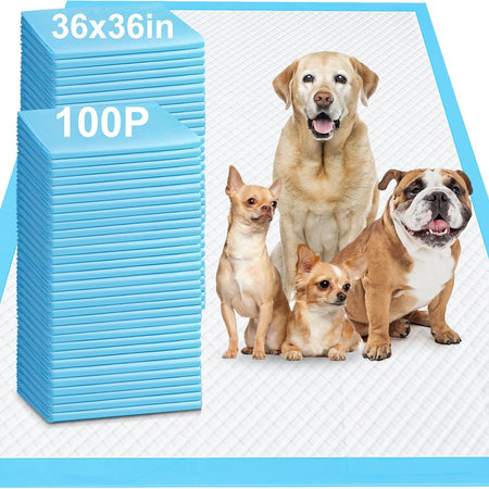 4XL 36"X36" Thicken Heavy Absorbency Pet Training Puppy Pee Pads- Jumbo Disposable Polymer Quick Dry No Leaking Pee Pads for Dogs, Cats, Rabbits Pets