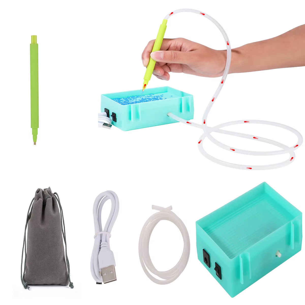 Sparklepro Electric Diamond Painting Pen – Long-Lasting Vacuum Tool for Precision Crafting