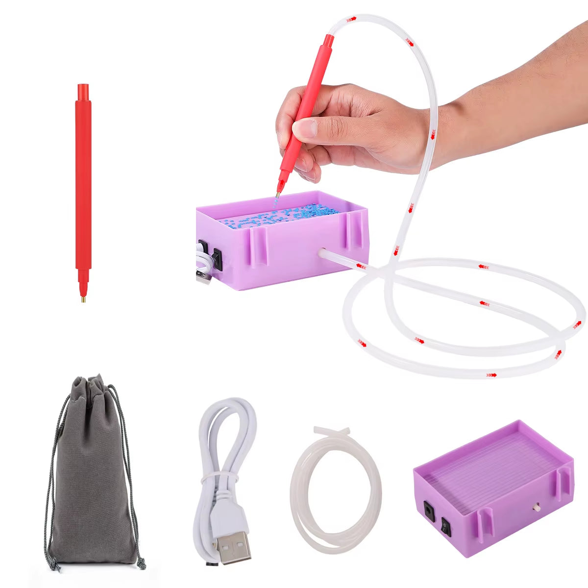 Sparklepro Electric Diamond Painting Pen – Long-Lasting Vacuum Tool for Precision Crafting