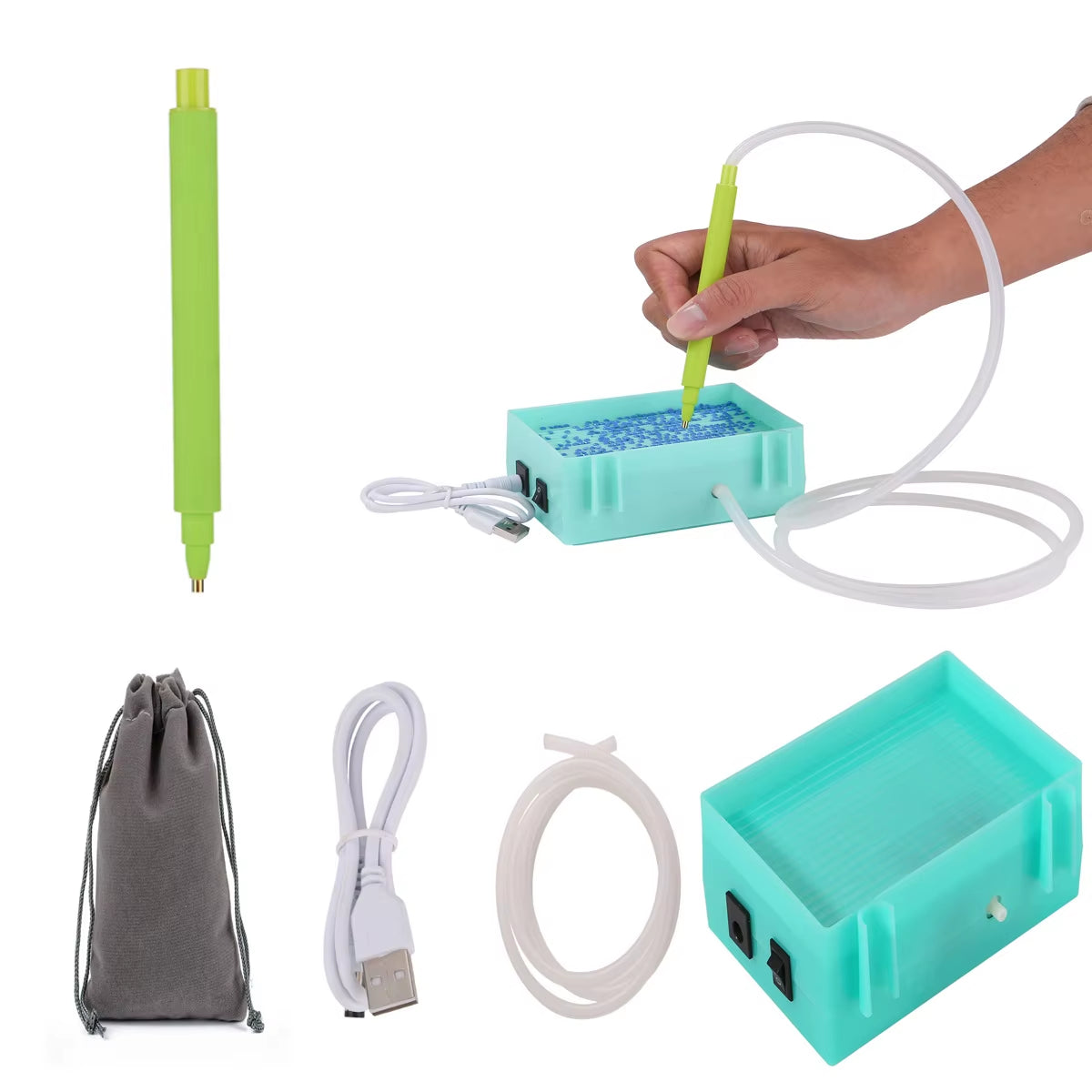 Sparklepro Electric Diamond Painting Pen – Long-Lasting Vacuum Tool for Precision Crafting