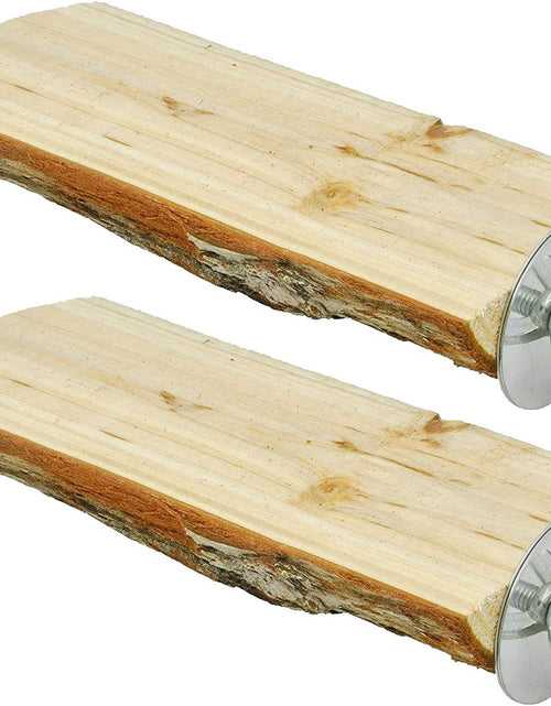 Load image into Gallery viewer, Parrot Cage Perch, Wooden Platform for Birds (2 Packs)
