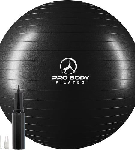 Ball Exercise Ball Yoga Ball, Multiple Sizes Stability Ball Chair, Large Gym Grade Birthing Ball for Pregnancy, Fitness, Balance, Workout and Physical Therapy W/Pump