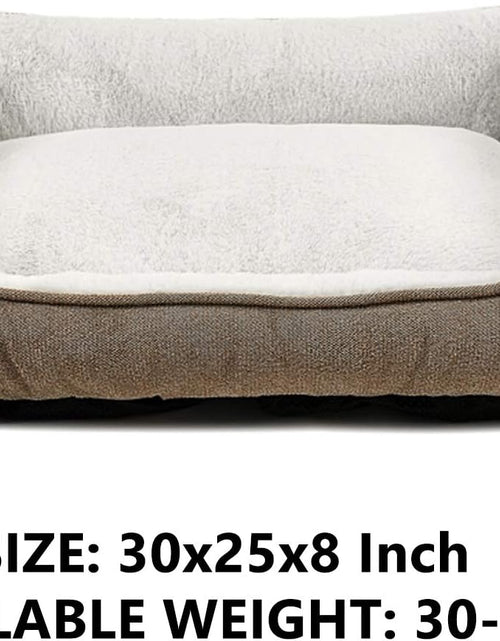 Load image into Gallery viewer, Durable Dog Bed Machine Washable Medium Dog Bed Square, Comfortable Puppy Dog Bed Medium
