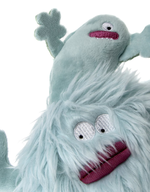 Load image into Gallery viewer, Playclean Germs Squeaky Plush Dog Toy with Odor-Eliminating Essential Oils, Chew Guard Technology - Seafoam, Small
