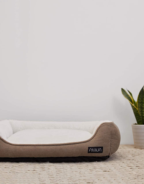 Load image into Gallery viewer, Durable Dog Bed Machine Washable Medium Dog Bed Square, Comfortable Puppy Dog Bed Medium
