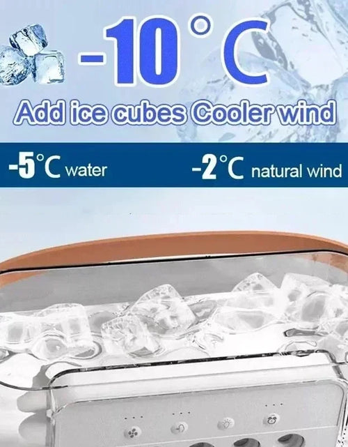 Load image into Gallery viewer, 3 in 1 New Fan Air Conditioner Household Small Air Cooler LED Night Light Portable Humidifier Air Adjustment Fan Office Home Fan
