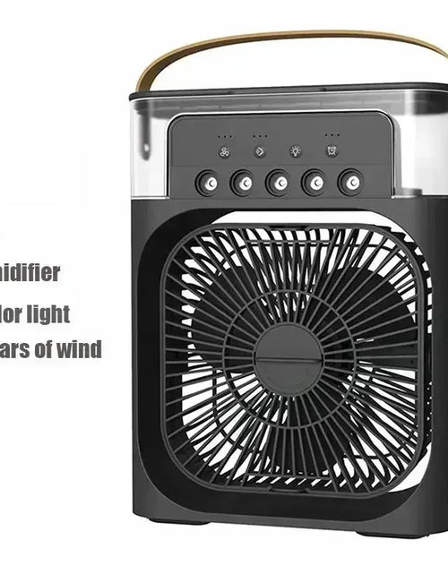 Load image into Gallery viewer, 3 in 1 New Fan Air Conditioner Household Small Air Cooler LED Night Light Portable Humidifier Air Adjustment Fan Office Home Fan
