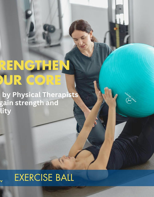 Load image into Gallery viewer, Ball Exercise Ball Yoga Ball, Multiple Sizes Stability Ball Chair, Large Gym Grade Birthing Ball for Pregnancy, Fitness, Balance, Workout and Physical Therapy W/Pump
