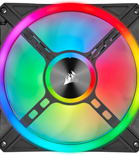 QL Series, QL140 RGB, 140Mm RGB LED Fan, Single Pack, Black