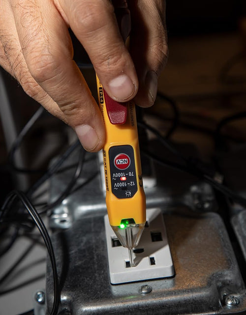 Load image into Gallery viewer, NCVT2PKIT Non-Contact Voltage Tester with Outlet Tester, 12-48V AC or 48 - 1000V AC Dual Range for Broad Application
