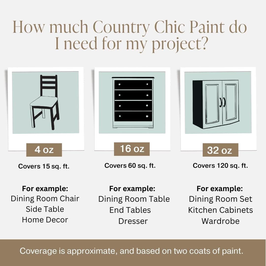 Chalk Style Paint - for Furniture, Home Decor, Crafts - Eco-Friendly - All-In-One - No Wax Needed (Driftwood [Brown], Pint (16 Oz))