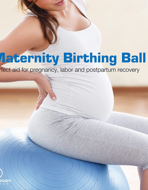 Load image into Gallery viewer, Ball Exercise Ball Yoga Ball, Multiple Sizes Stability Ball Chair, Large Gym Grade Birthing Ball for Pregnancy, Fitness, Balance, Workout and Physical Therapy W/Pump
