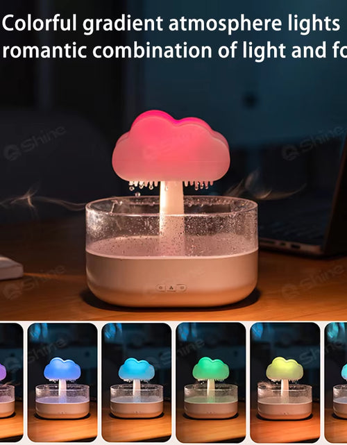 Load image into Gallery viewer, 2023 Rain Cloud Humidifier Raindrop Humidifier H2O Air Humidifier, Aroma Diffuser Essential Oil Aromatherapy Diffuser for Home
