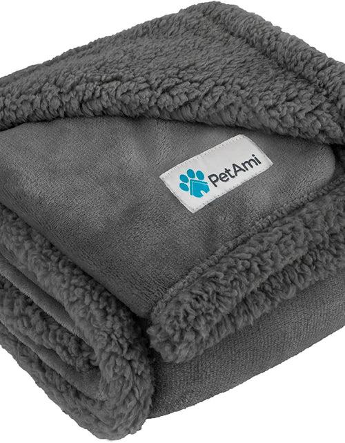 Load image into Gallery viewer, Dog Blanket, Sherpa Dog Blanket | Plush, Reversible, Warm Pet Blanket for Dog Bed, Couch, Sofa, Car
