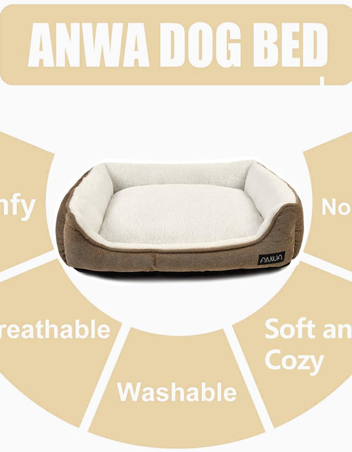 Load image into Gallery viewer, Durable Dog Bed Machine Washable Medium Dog Bed Square, Comfortable Puppy Dog Bed Medium

