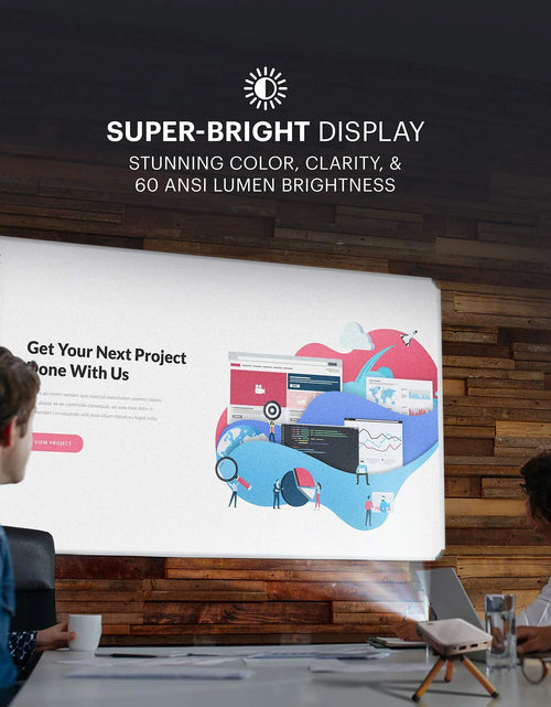 Load image into Gallery viewer, Luma 150 Pico Mini Projector, DLP Projector &amp; Rechargeable Portable Projector
