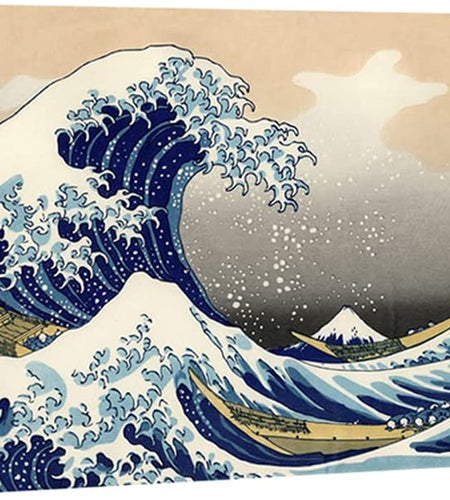 Great Wave of Kanagawa Katsushika Hokusai Giclee Canvas Prints Wall Art Abstract Seascape Pictures Paintings for Living Room Home Decorations Large Modern Stretched and Framed Sea Artwork