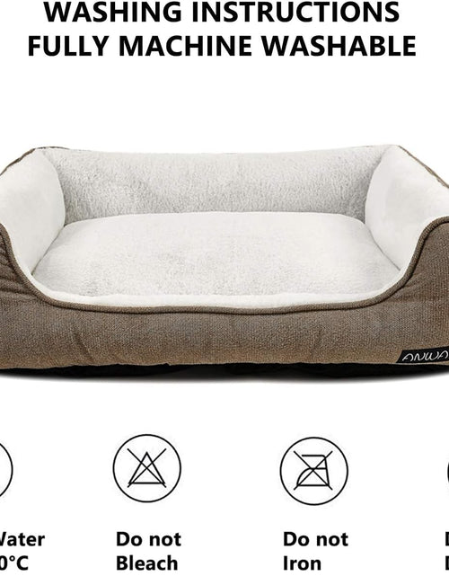 Load image into Gallery viewer, Durable Dog Bed Machine Washable Medium Dog Bed Square, Comfortable Puppy Dog Bed Medium
