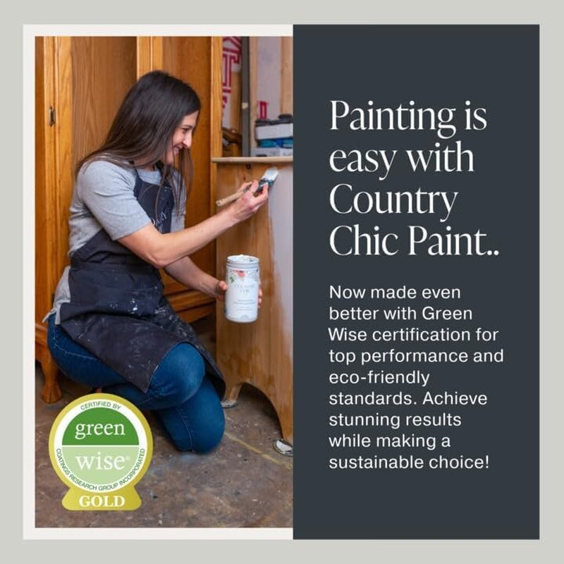 Chalk Style Paint - for Furniture, Home Decor, Crafts - Eco-Friendly - All-In-One - No Wax Needed (Driftwood [Brown], Pint (16 Oz))