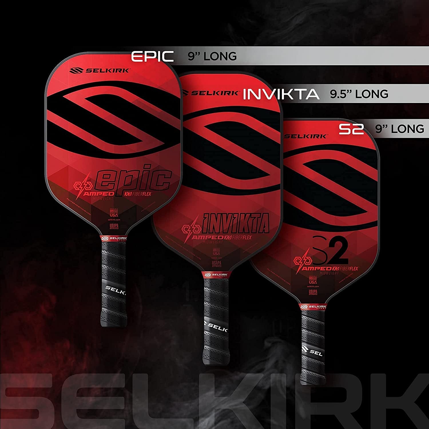Selkirk Amped Pickleball Paddle | Fiberglass Pickleball Paddle with a Polypropylene X5 Core | Pickleball Rackets Made in the USA