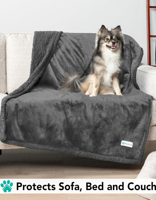 Load image into Gallery viewer, Dog Blanket, Sherpa Dog Blanket | Plush, Reversible, Warm Pet Blanket for Dog Bed, Couch, Sofa, Car

