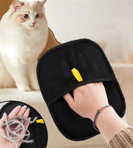 Furgone Duo Gloves – Double-Sided Electrostatic Pet Hair Removal & Grooming Gloves