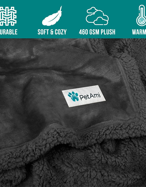 Load image into Gallery viewer, Dog Blanket, Sherpa Dog Blanket | Plush, Reversible, Warm Pet Blanket for Dog Bed, Couch, Sofa, Car

