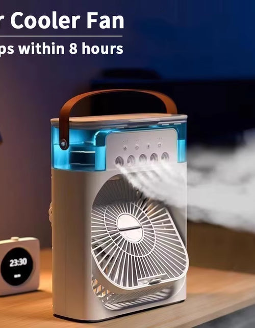 Load image into Gallery viewer, 3 in 1 New Fan Air Conditioner Household Small Air Cooler LED Night Light Portable Humidifier Air Adjustment Fan Office Home Fan
