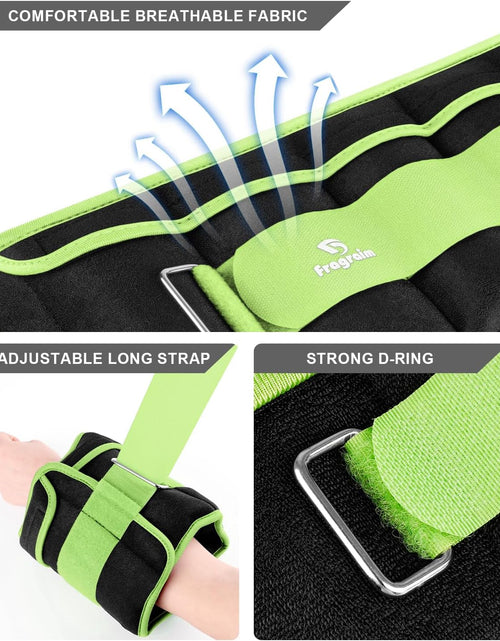 Load image into Gallery viewer, Adjustable Ankle Weights 1-3/4/5/6/8/10/12/15/20 LBS Pair with Removable Weight for Jogging, Gymnastics, Aerobics, Physical Therapy
