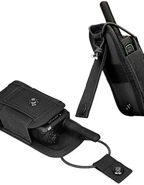 Load image into Gallery viewer, Molle Radio Holder Walkie Talkie Pouch Case for Duty Belt Radio Holster Tactical Hunting Intercom Bag (1 Pack, Black)
